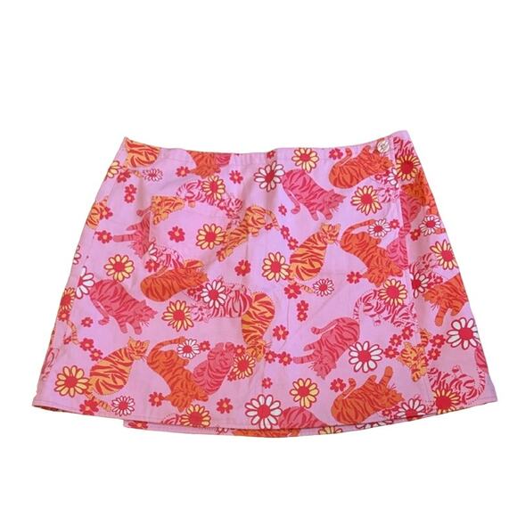 Lilly Pulitzer Dresses & Skirts - Lilly Pulitzer Reversible Vintage Zebra Butterfly Print Skirt 4